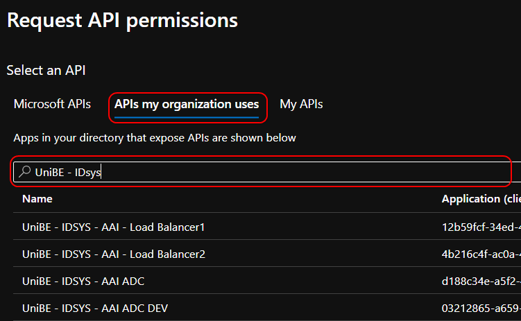 Add API Permissions